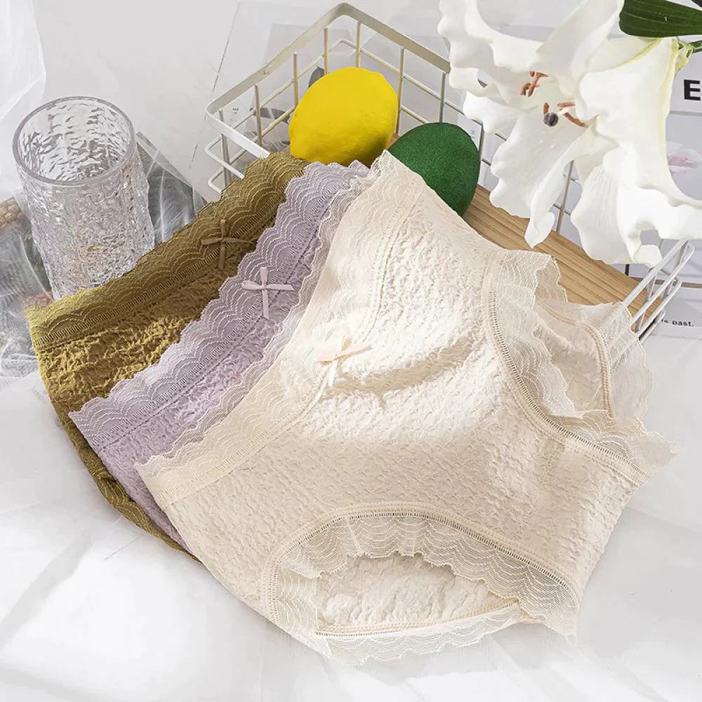 Little Fairy Lace Underwear Multicolour - ( Pack of 3 ) PANTIES Show Urban