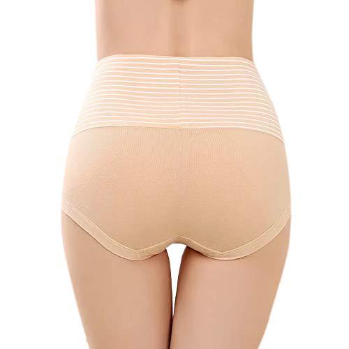 Women's New Cotton High Waist Stripes Panty || (Pack of 3) Multi-color