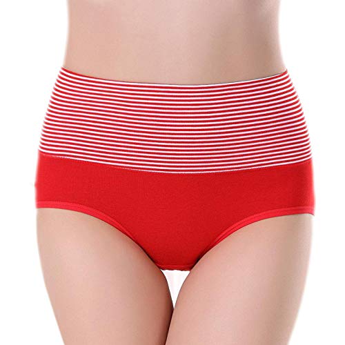 Women's New Cotton High Waist Stripes Panty || (Pack of 3) Multi-color