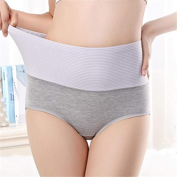 Women's New Cotton High Waist Stripes Panty || (Pack of 3) Multi-color