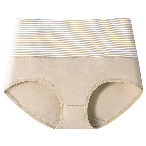 Women's New Cotton High Waist Stripes Panty || (Pack of 3) Multi-color