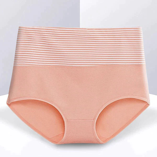 Women's New Cotton High Waist Stripes Panty || (Pack of 3) Multi-color
