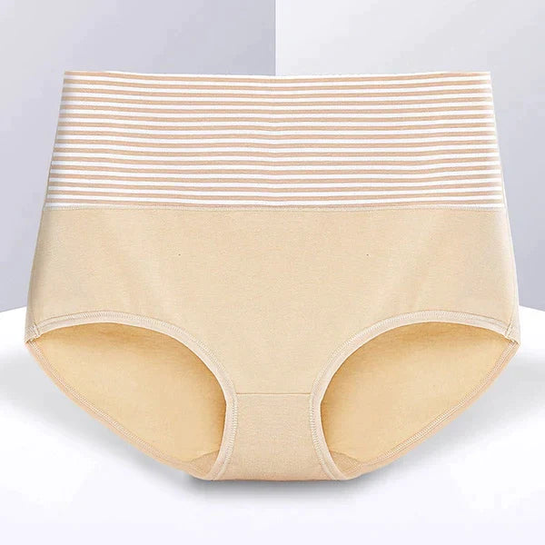 Women's New Cotton High Waist Stripes Panty || (Pack of 3) Multi-color