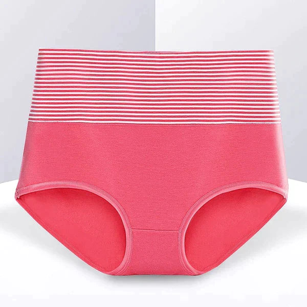 Women's New Cotton High Waist Stripes Panty || (Pack of 3) Multi-color
