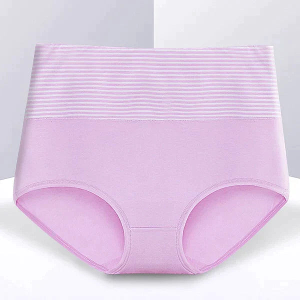 Women's New Cotton High Waist Stripes Panty || (Pack of 3) Multi-color