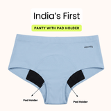 Incontinence Panty with Pad Holder + Reusable Pads – High Absorbency for Heavy Urine Leaks | Woomly