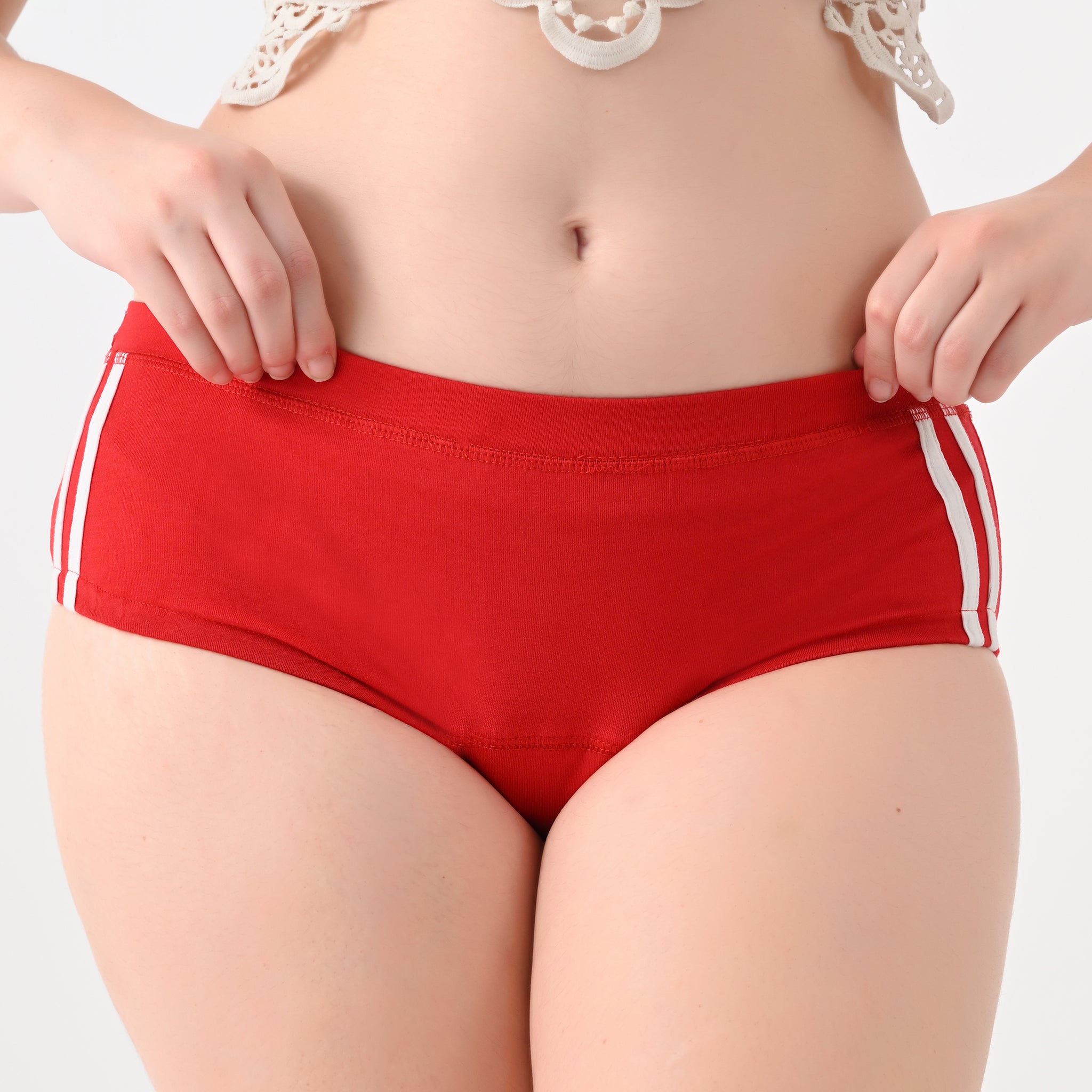 Cotton Highwaist Leakproof Panties (Pack of 3) | Absorb upto 180ml