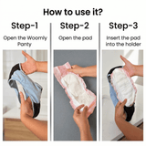 Incontinence Panty with Pad Holder + Reusable Pads – High Absorbency for Heavy Urine Leaks | Woomly
